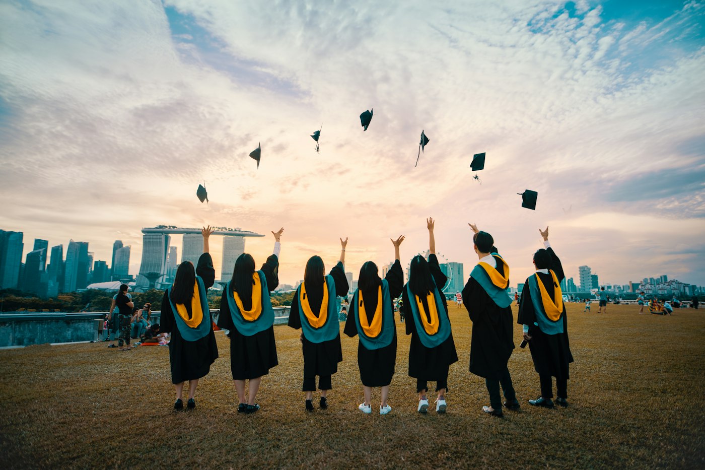 Graduates celebrating the next chapter of their education